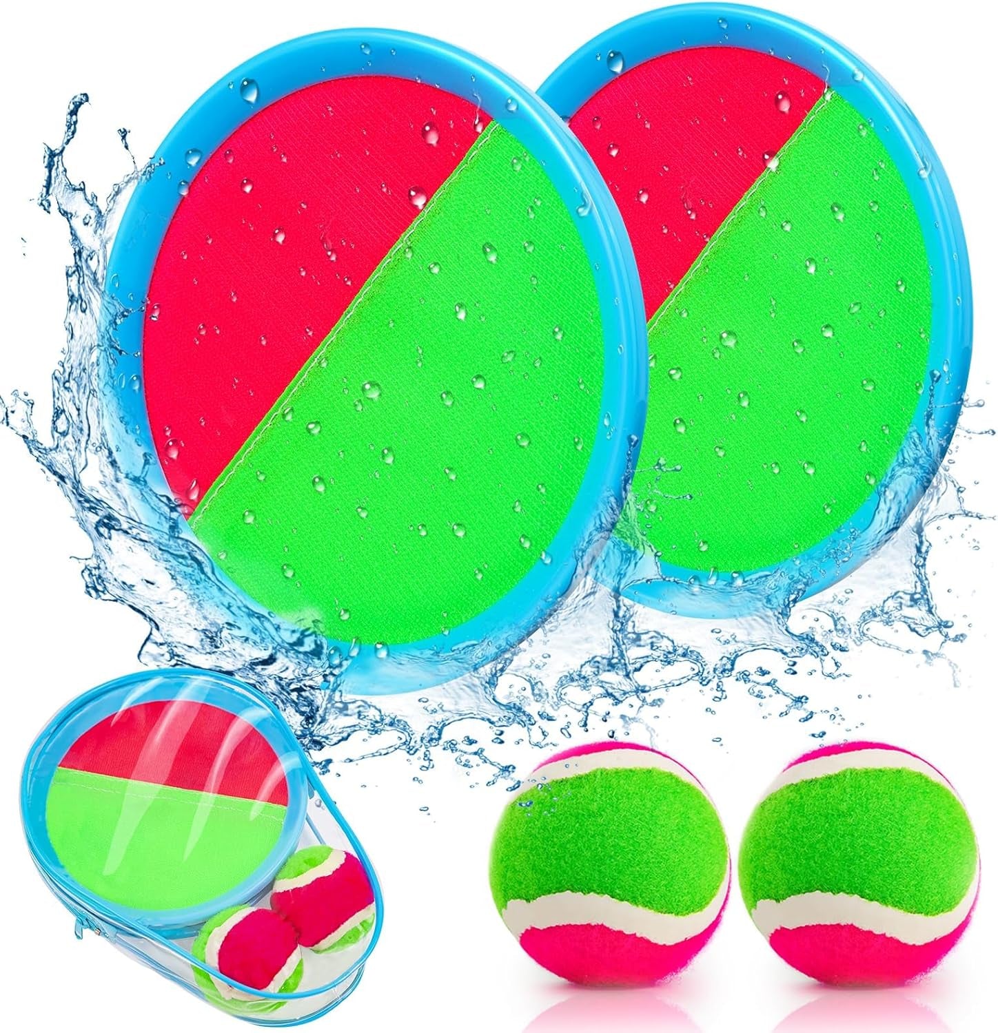 Toddler Toys Toss and Catch Ball Set Easter Basket Stuffers for Kids Toddler, Toys for 3 4 5 6 7 8 Year Old Boys Girls Birthday Gift, Yard Outdoor Games for Kid Ages 4-8 8-12 Beach Pool