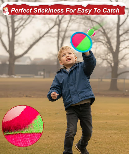 Toddler Toys Toss and Catch Ball Set Easter Basket Stuffers for Kids Toddler, Toys for 3 4 5 6 7 8 Year Old Boys Girls Birthday Gift, Yard Outdoor Games for Kid Ages 4-8 8-12 Beach Pool